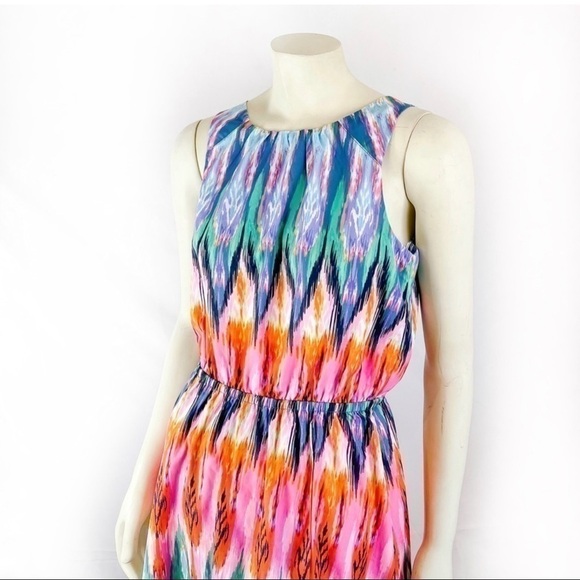 Athleta Ikat Martinique Casual Day Colorful Dress - Picture 6 of 11